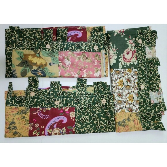 Greenland Home Antique Chic 21"X84" Cotton Window Patchwork Valance Multicolor - Picture 3 of 5